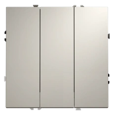 Изображение Выключатель встраиваемый VOLTUM S70 трехклавишный 10А (кашемир)